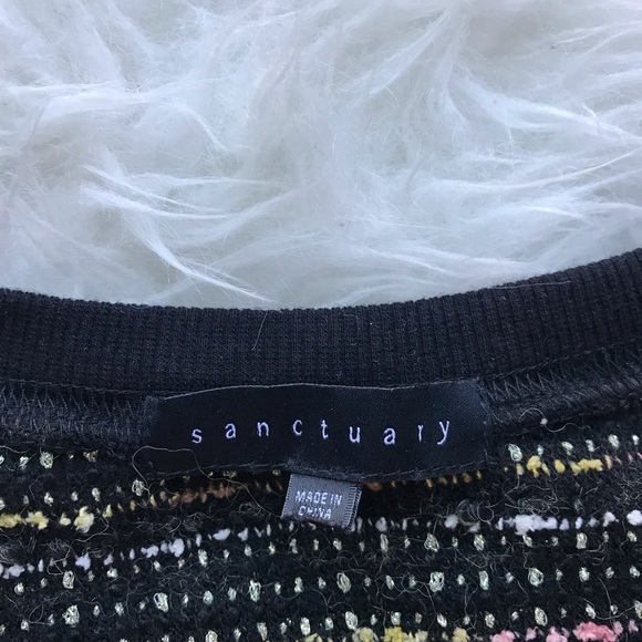 Sanctuary Marled V Neck Knit Sweater - Picture 4 of 5